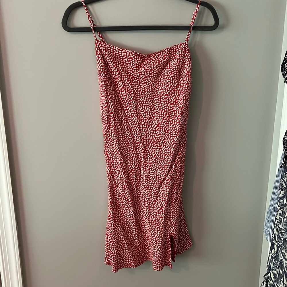 Princess Polly red pattern summer dress